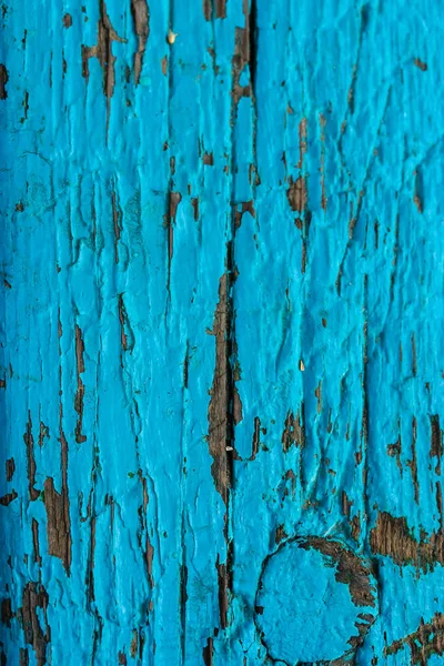 青い塗料で塗装木製の表面 ベンチ フェンスやドアの抽象的な背景 — ストック写真
