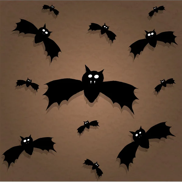 Murciélagos de Halloween en el fondo —  Fotos de Stock