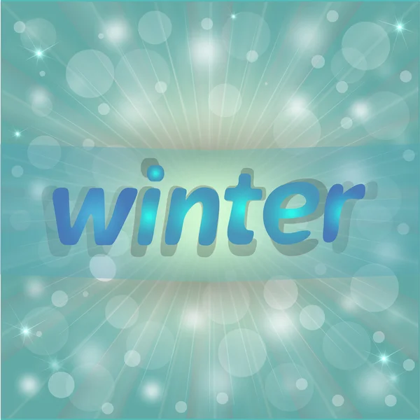 Nice blue  snow winter background — Stock Vector