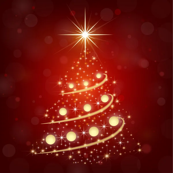 Koyu arka plan üzerinde güzel Noel ağacı