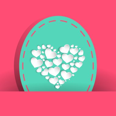 çok güzel Sevgililer günü için kalp beyaz