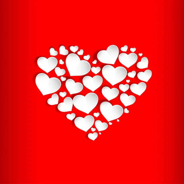 çok güzel Sevgililer günü için kalp beyaz