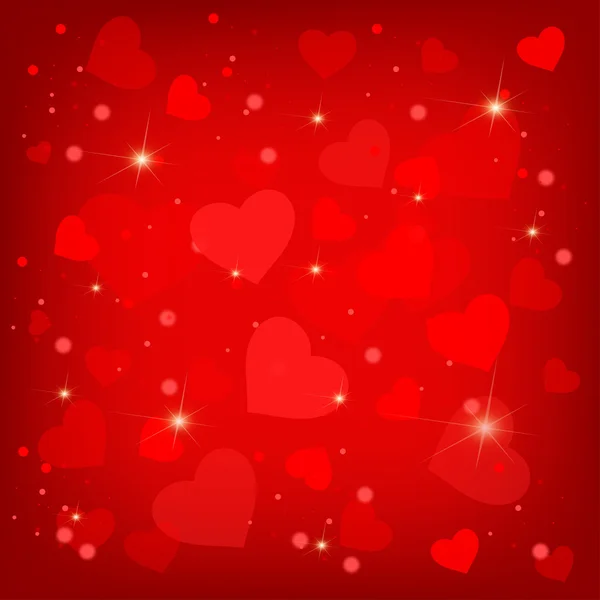 Many pretty valentine 's hearts — стоковый вектор