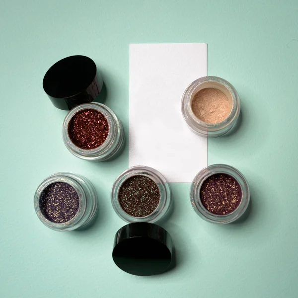 Beautiful makeup pigments for eyes — Stock Photo, Image