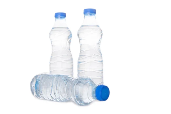 Tre bottiglie d'acqua — Foto Stock