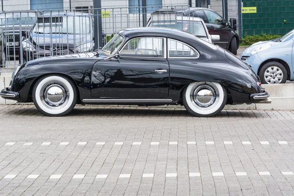 Black vintage Porsche 1600 Royalty Free Stock Photos