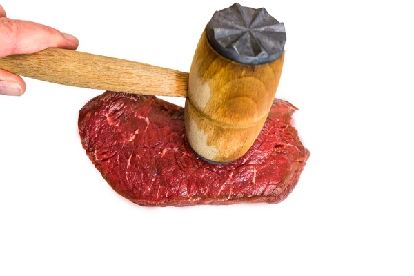 Čerstvý syrový hovězí steak — Stock fotografie