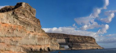 Barranco de Fataga Kanarya Adası 'nda yazın