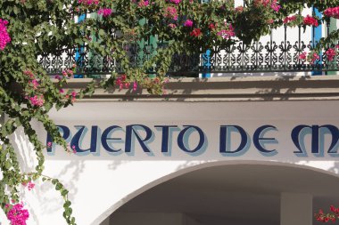 Gözlem güvertesinden Marina, Puerto de Mogan, Gran Canaria, Kanarya Adaları, İspanya