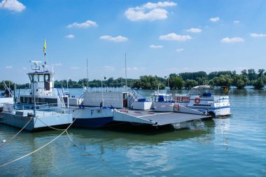 Yelkenli detaylarının manzarası