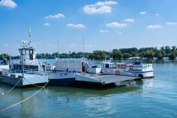 Scenic Uitzicht Zeilboot Details — Stockfoto