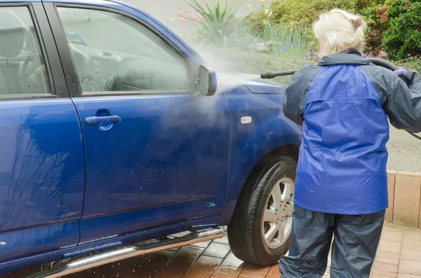 Washing a car