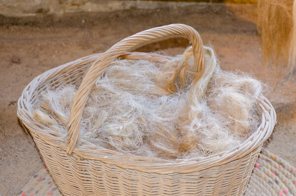 Hemp, hemp fibers, basket
