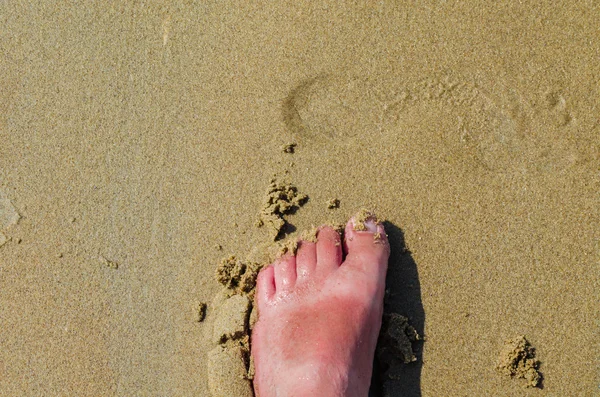 Pie humano, playa —  Fotos de Stock