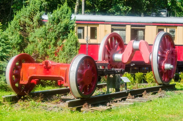 Chasis viejo, locomotora de vapor — Foto de Stock