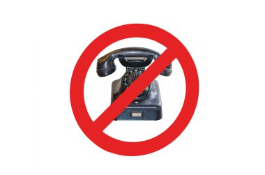 Yasak görüşülerek işareti - cep telefonu yok-