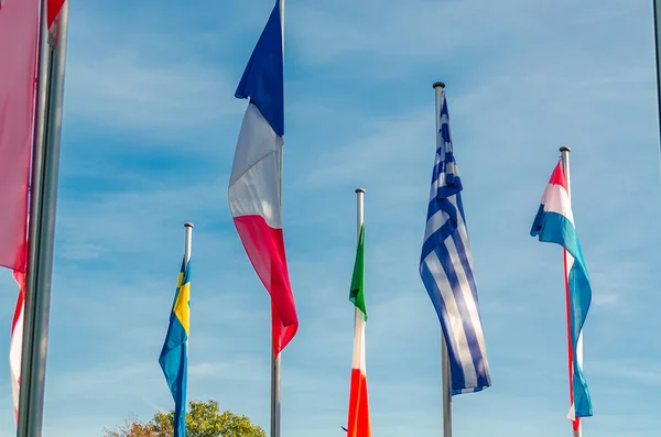 Drapeaux internationaux mer — Photo