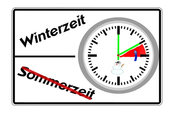 Daylight savings time, winter time, — Stock Photo, Image