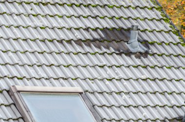 Gece Don sonra çatıda detay Don