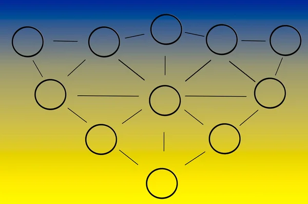 Concept, connexion réseau — Photo