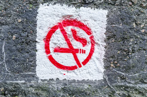 Заборона на куріння графіті — стокове фото