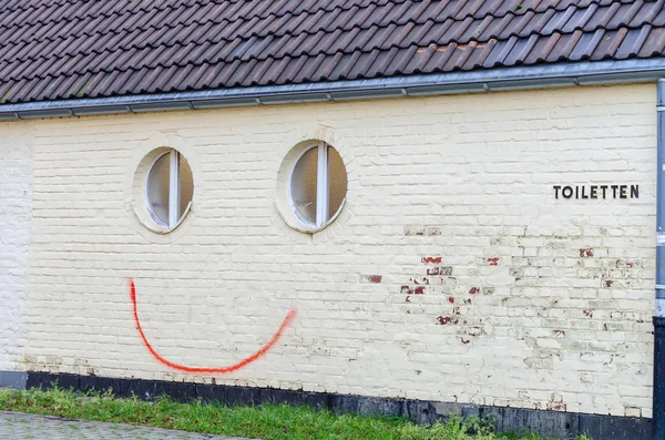 Spray dipinto Smiley — Foto Stock