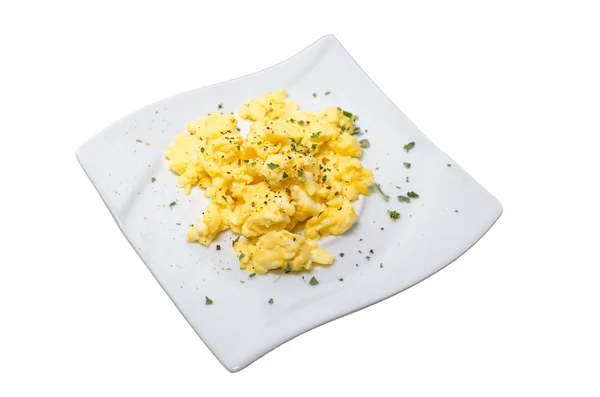 Scrambled eggs, optional. — Stock Photo, Image