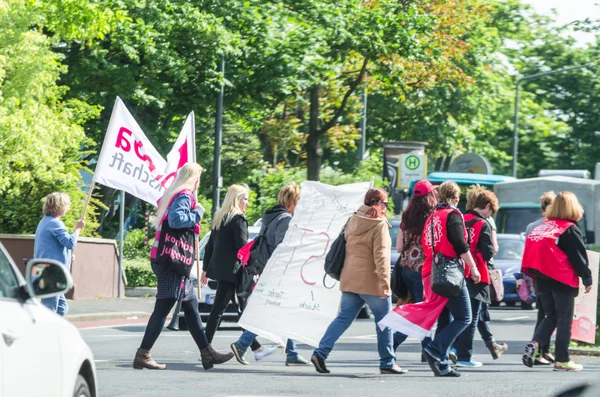 Demonstratie in Duitse dagcentrum centra en kleuterscholen door th — Stockfoto