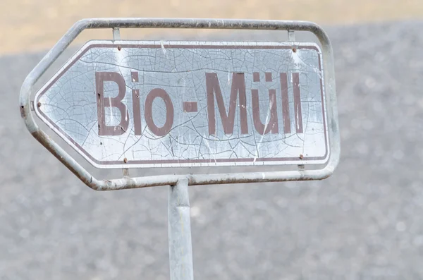 Sign biowaste, — Stock Photo, Image