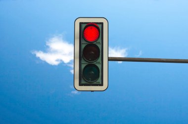 Red at the traffic lights