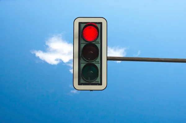 Rot an der Ampel — Stockfoto