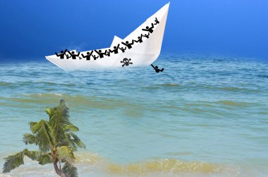  Refugee problems, distress, Africa to Europe