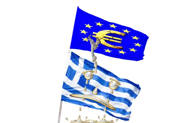 Ελλάδα και Ευρωπαϊκή Ένωση — Φωτογραφία Αρχείου