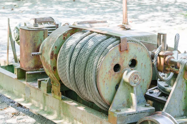 Old big Cable winch — Stock Photo, Image
