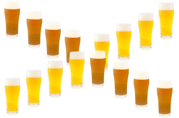 Несколько бокалов пива — стоковое фото