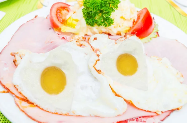 Fried Egg Face — Stock Photo, Image