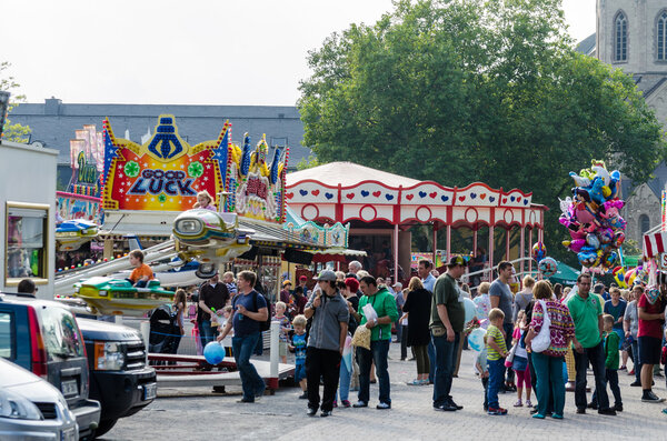 Large fair in Essen Werden