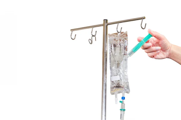 El ile şırınga ve infüzyon çanta