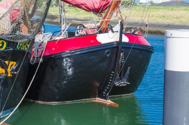 Ahşap yelkenli gemi güverte