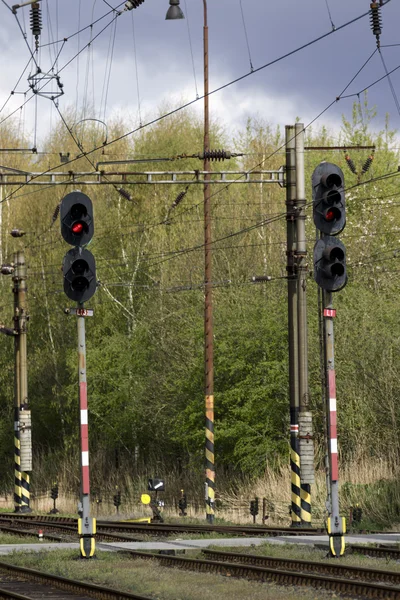 Veiligheid verlichtingsapparatuur voor spoorwegen — Stockfoto