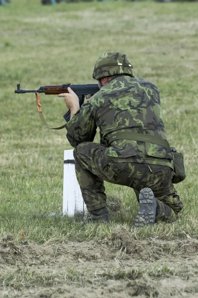 troops and equipment in the historic Battle