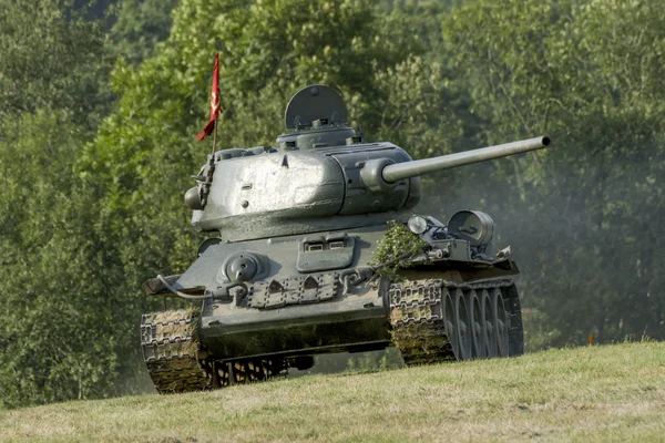 Troupes et équipements dans la bataille historique — Photo