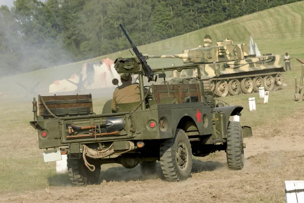 troops and equipment in the historic Battle