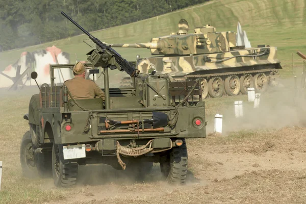 troops and equipment in the historic Battle