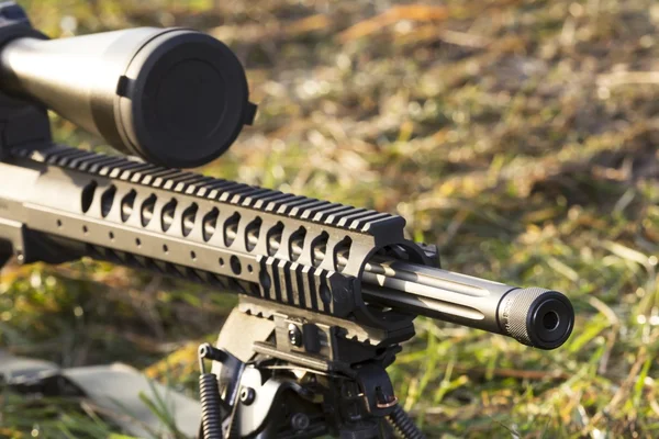 Police Sniper with his gun — Stock Photo, Image