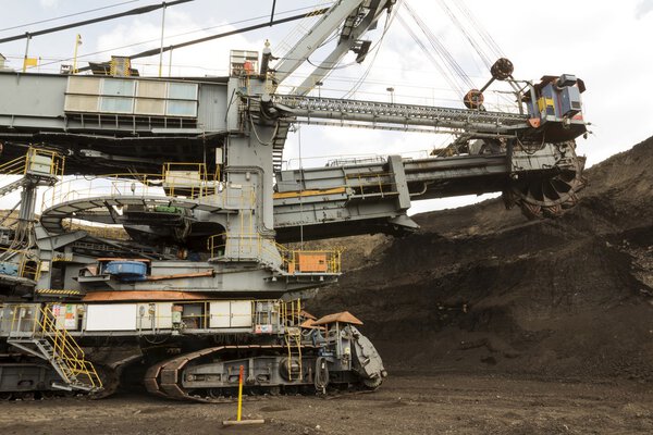 coal mining in opencast mine