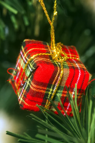 Christmas ornaments on the tree — Stock Photo, Image