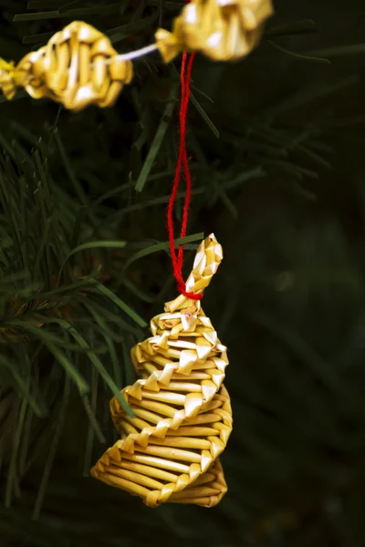 Christmas ornaments on the tree — Stock Photo, Image
