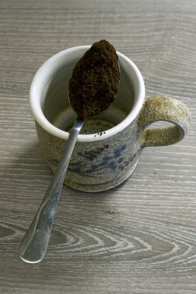 Taza de café negro caliente —  Fotos de Stock