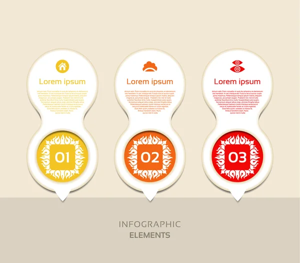 Abstracte moderne verticale infographics opties banner set. Vector illustratie. — Stockvector